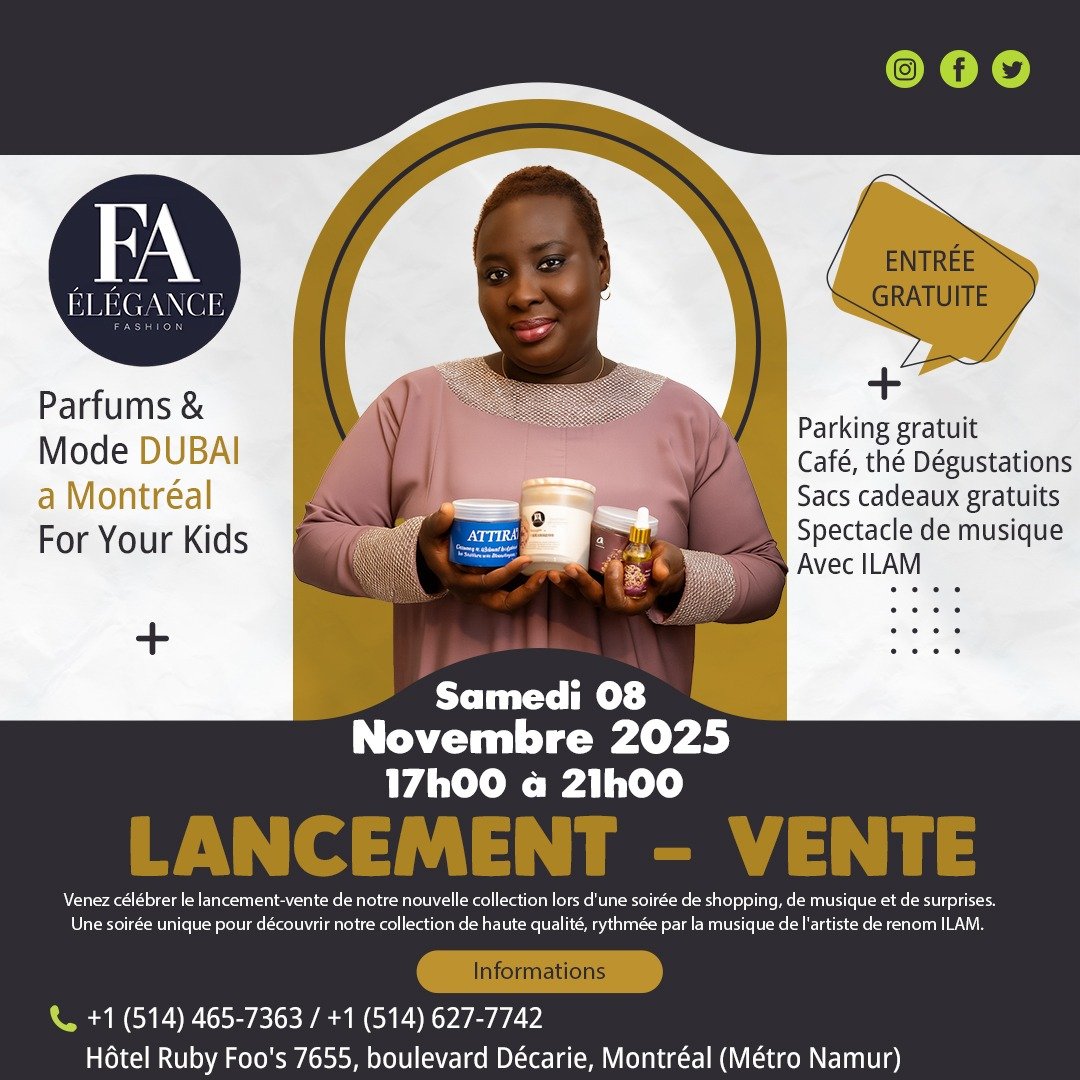 ✨ FA Élégance Fashion vous invite à un événement inoubliable !